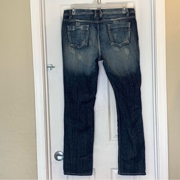 Baby Phat Gold Label Distressed High Rise Waist Denim Jeans SIZE 16 - Picture 10 of 10